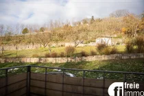 Blick vom Balkon in der Weinberge