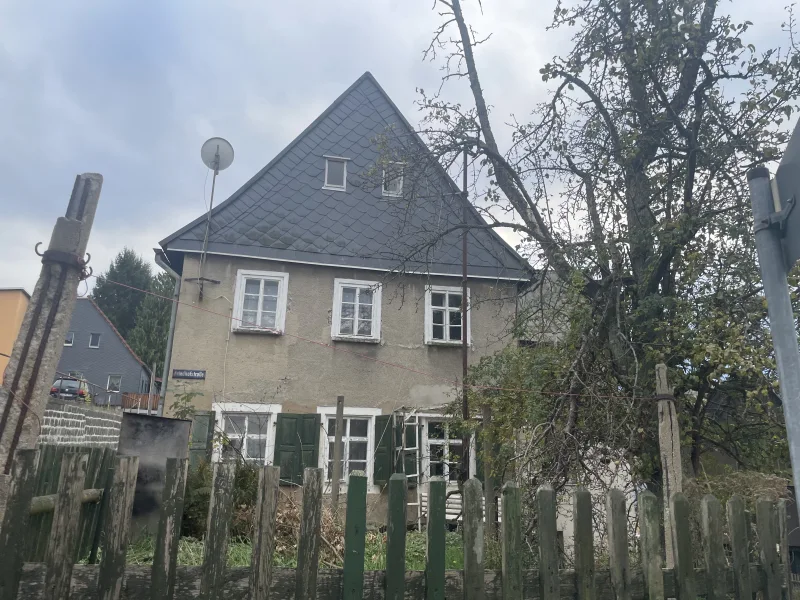 Ansicht - Haus kaufen in Sebnitz - Sanierungsbedürftiges Einfamilienhaus in Sebnitz