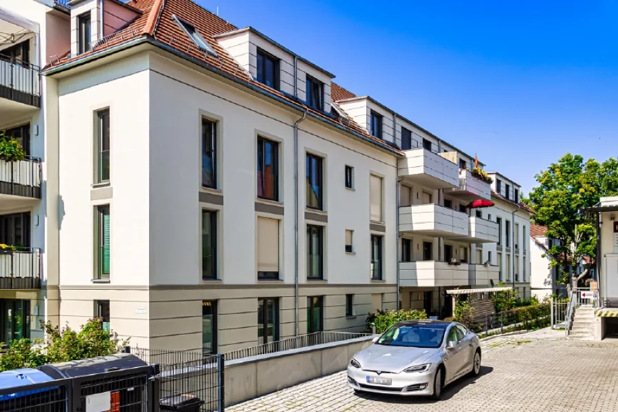 Außenansicht 1 - Wohnung mieten in Dresden - Modern und komfortabel Wohnen, Terrassenwohnung in beliebter Lage unweit des Wasaplatzes.