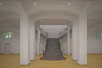 Treppe zur oberen Etage - Visualisierung