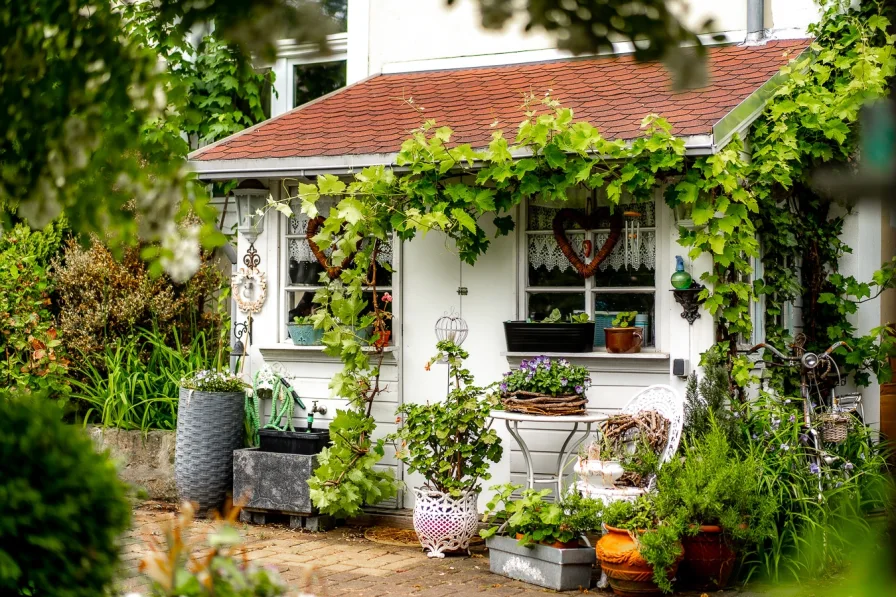 Teilansicht Garten - Büro/Praxis kaufen in Dresden - Historische Wohn-/Geschäftsvilla (erweiterbar) mit tollem Garten mitten in der Dresdner Neustadt!