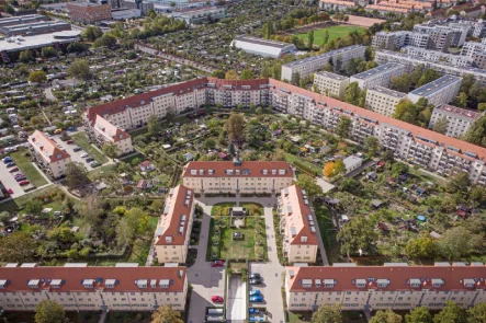 Luftbild Stadtteil Seidnitz - Wohnung kaufen in Dresden - Solides, wertsicheres Wohnungspaket mit idealen Wohnungstypen im Altseidnitzcarré.