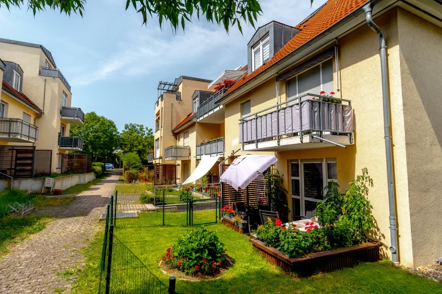 Gartenwohnung - Wohnung kaufen in Dresden - Sorglos-Investement in Schönfeld-Weißig - Mieterparadies mit Garten und TG-Stellplatz.