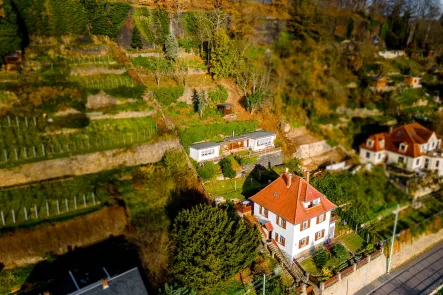 Gesamtansicht - Haus kaufen in Pirna - Sanierungsobjekt mit Altstadtblick: Traumlage in Pirna für Ihr individuelles Zuhause!