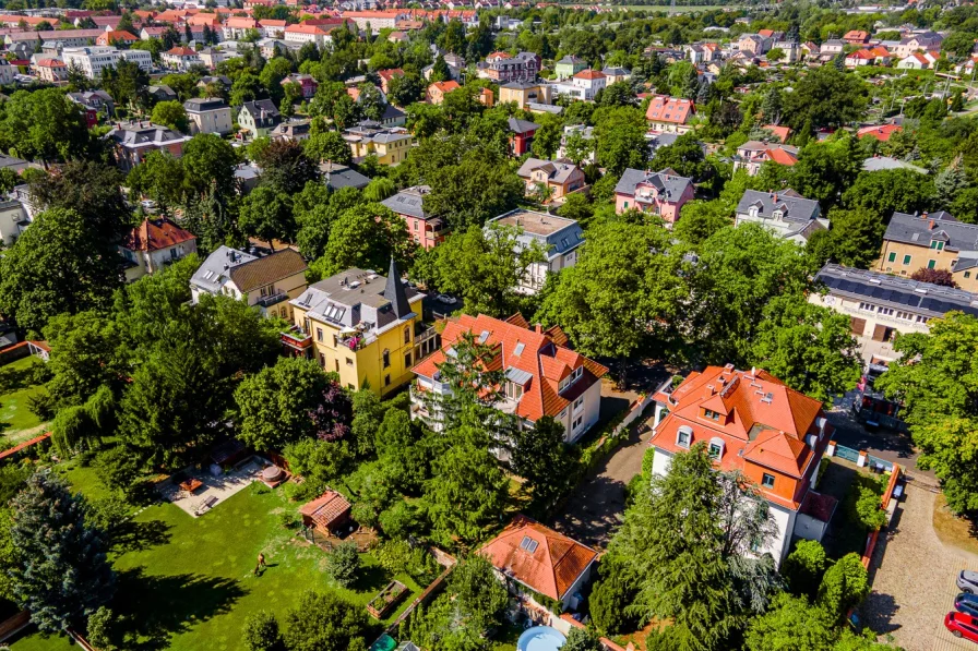 Luftbild Gartenseite