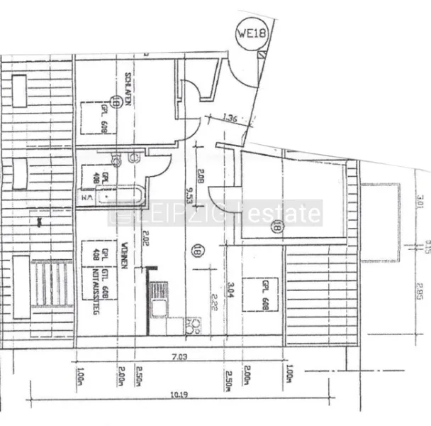 Grundriss WE 18