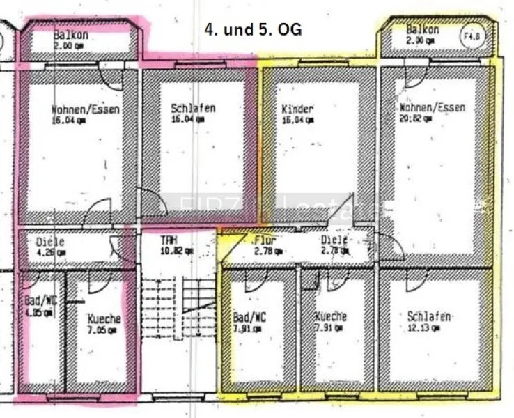 Grundriss Etage