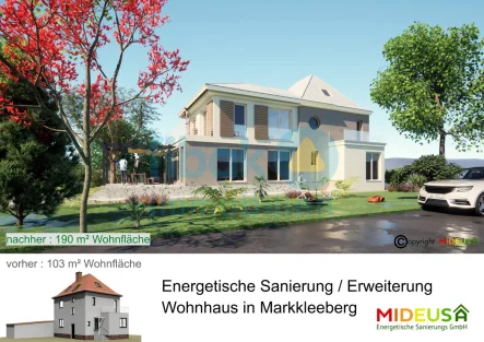 Präsentation - Haus kaufen in Markkleeberg - Energetische Sanierung mit Erweiterungsbau: Tradition und Moderne vereint Ihr künftiges Zuhause