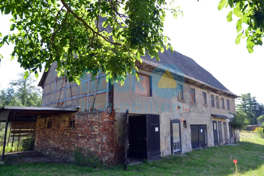 Seitansicht mit Carport