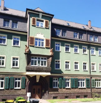 Außenansicht - Wohnung mieten in Zwickau - +++ Singlewohnung mit großer Küche und sehr großer Abstell-/Hobbyfläche in ruhiger Lage +++