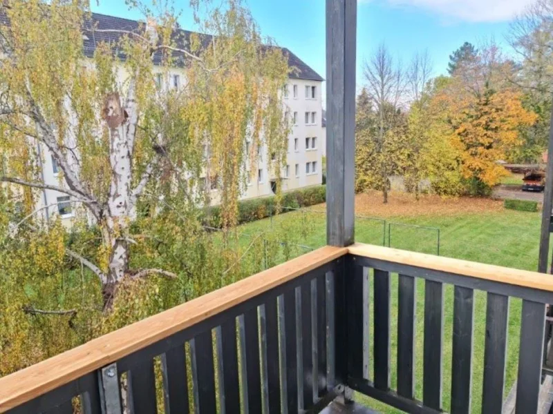 Aussicht vom Balkon - Wohnung mieten in Glauchau - +++ Helle 2 Raumwohnung mit Balkon +++