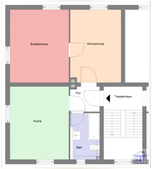 Grundriss - Wohnung mieten in Seifhennersdorf - Komplett neu sanierte, helle Wohnung wartet auf Sie!