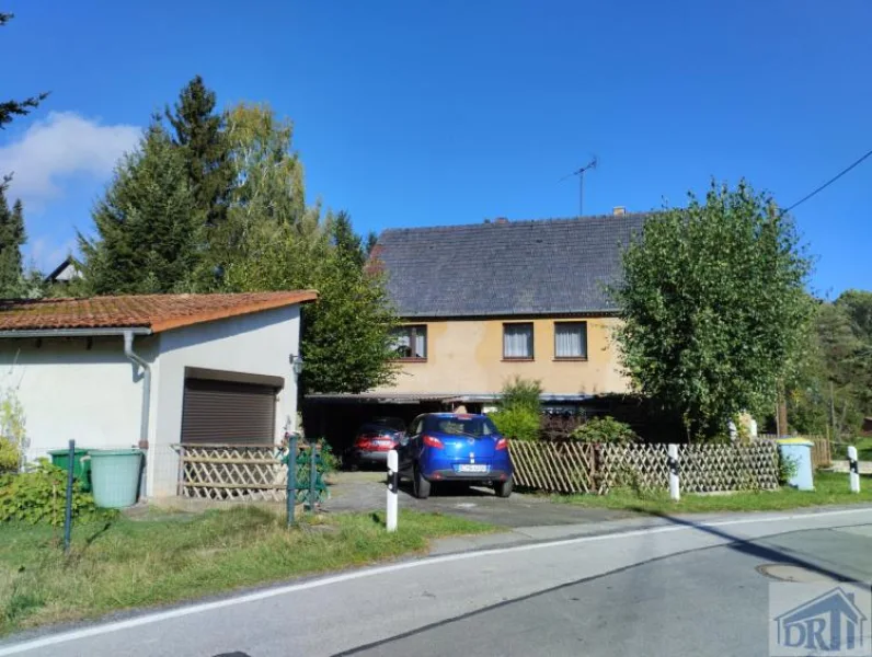 Einfahrt mit Garage