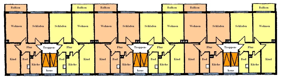 Grundriss Wohnungen (Bsp.)