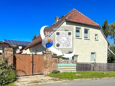 Außenansicht - Bild 1 - Haus kaufen in Balgstädt - Eine kleine, gemütliche Doppelhaushälfte mit Potenzial!