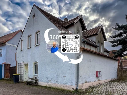 Außenansicht - Bild 1 - Haus kaufen in Naumburg (Saale) - Einfamilienhaus mit Potential in der Ortsmitte von Großjena!