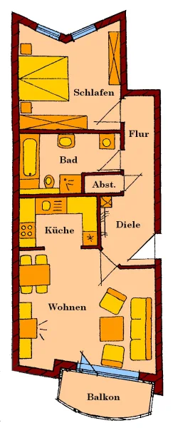 Grundriss Wohnung