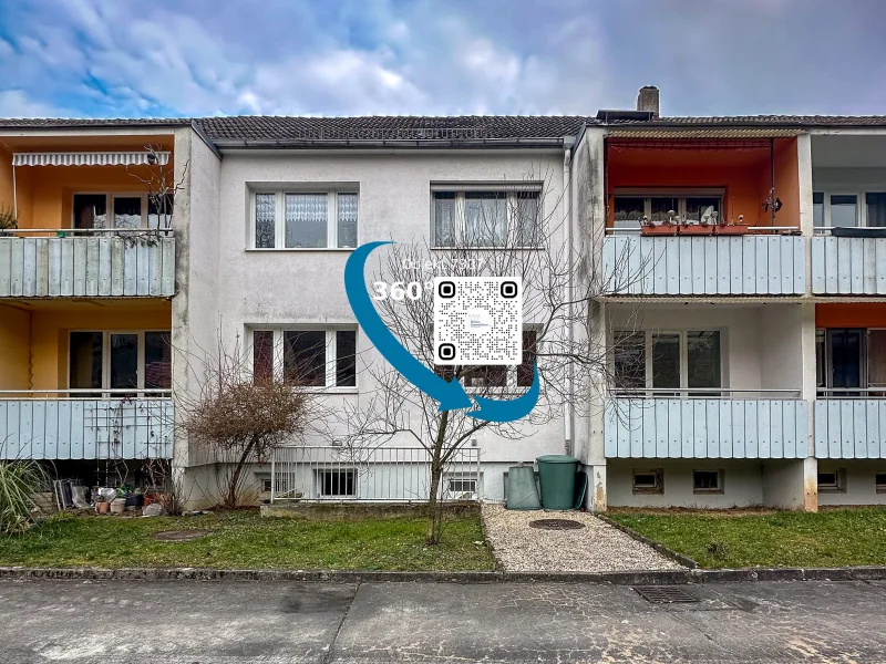 Außenansicht - Bild 1 - Wohnung mieten in Naumburg (Saale) - Viel Grün! Viel Ruhe! Familienwohnung mit Balkon in Kleinjena!