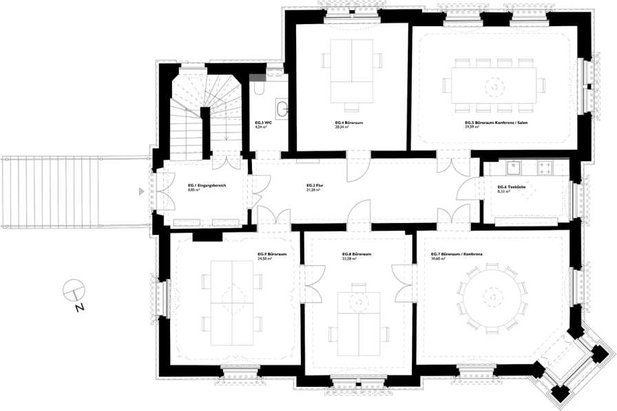 Grundriss Hochparterre