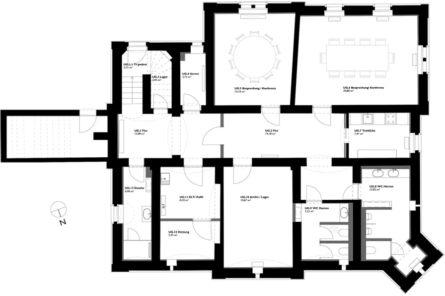 Grundriss Souterrain