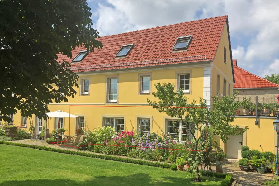 Ansicht von Süd - Wohnung mieten in Moritzburg / Friedewald - Großzügige Singlewohnung am Dippelsdorfer Teich