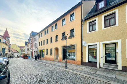 Blick Richtung Süden - Zinshaus/Renditeobjekt kaufen in Radeberg - Im Zentrum Radebergs: denkmalgeschütztes Wohn- und Geschäftshaus!