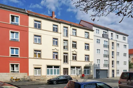 Ansicht - Wohnung mieten in Dresden - Gruna, im Hochparterre: Balkon + Dusche