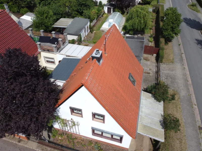 Hauseingang - Haus kaufen in Magdeburg / Neustädter Feld - Charmantes Einfamilienhaus mit Garten und Pool