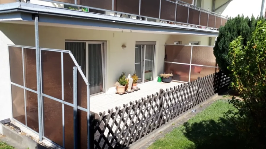 sonnige Terrasse - Wohnung mieten in Aschersleben - Schöne ruhige Erdgeschoss-Wohnung