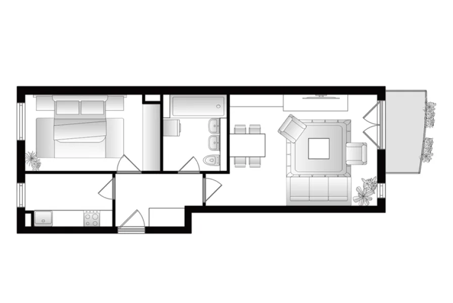 Wohnungsgrundriss