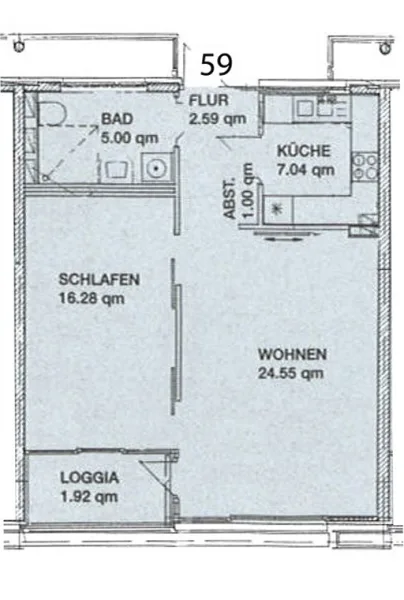 Grundriss WE59