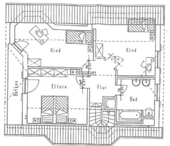 Grundriss Dachgeschoss