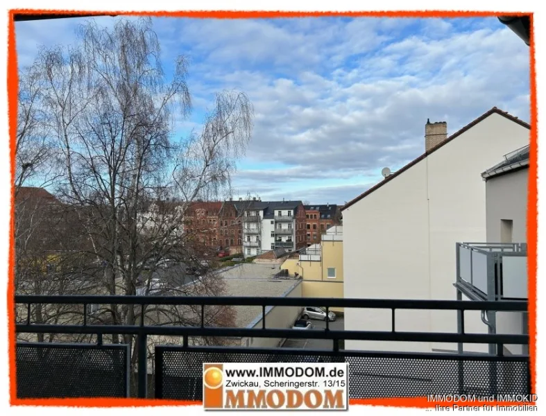 Blick vom Balkon