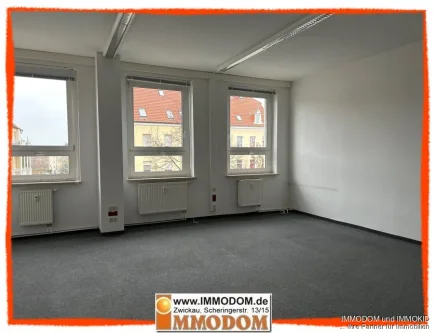 Innenansicht - Büro/Praxis mieten in Zwickau - 1 bis 12 Zimmer in einer Büroetage im 1. Obergeschoss mit Personenaufzug, barrierefrei erreichbar, zu vermieten!