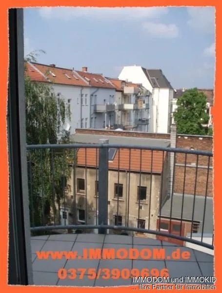 schöner Ausblick - Wohnung mieten in Zwickau - 4,5-Zimmer-Wohnung in Zwickau mit Sichtholz und BALKON zu vermieten!