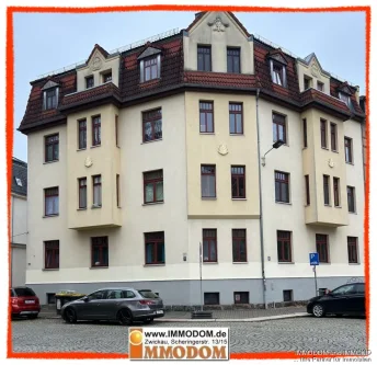 Außenansicht - Wohnung mieten in Zwickau - 3-Zimmer-Wohnung mit Balkon im 1.OG und in der Nähe der Muldenpromenade zu vermieten!