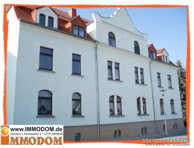 Vorderansicht - Wohnung kaufen in Zwickau - 1,5-Zi.-Appartement in idyllischer Lage in Zwickau-Crossen zu verkaufen +++ ca. 5 Min. zum VW-Werk in Mosel