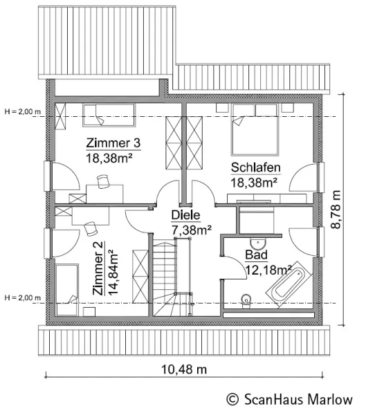 SH-160-D-Variante-A-Dachgeschoss