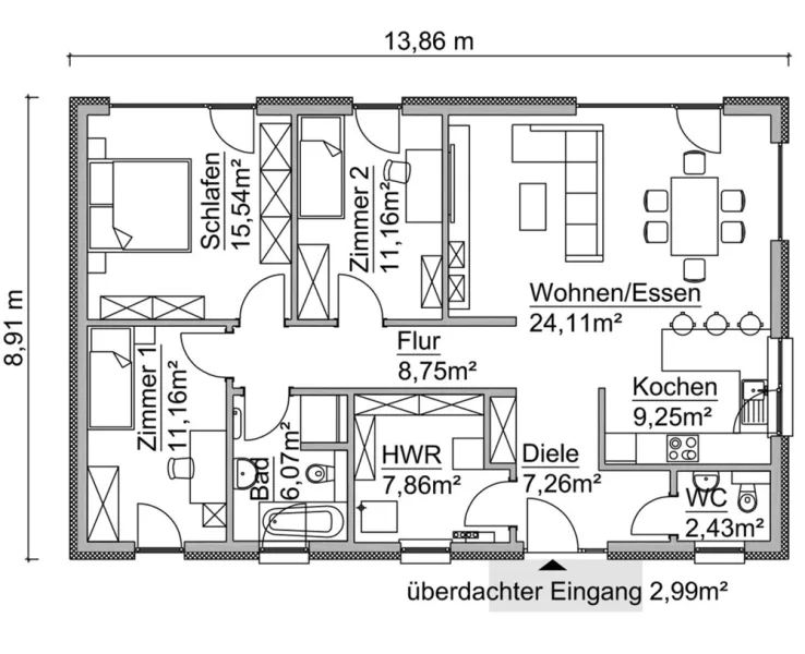 SH105B_Var.B_Grundriss