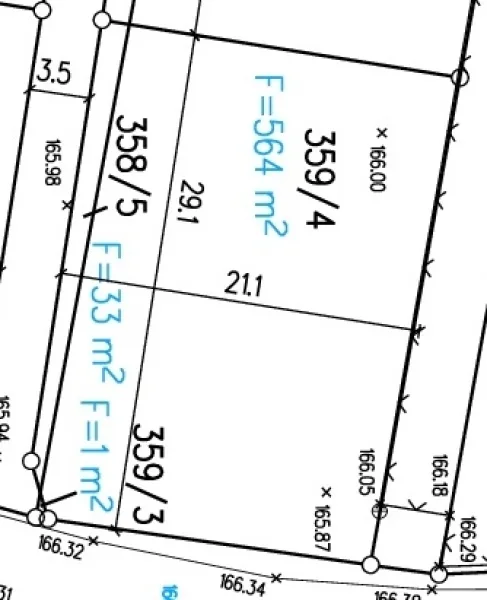 Grundstück Planauschnitt Teifläche 11