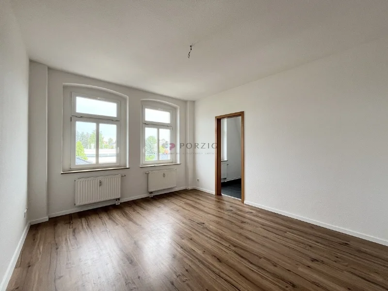 Wohnzimmer - Wohnung mieten in Limbach-Oberfrohna - Helle Single-Wohnung in toller Lage