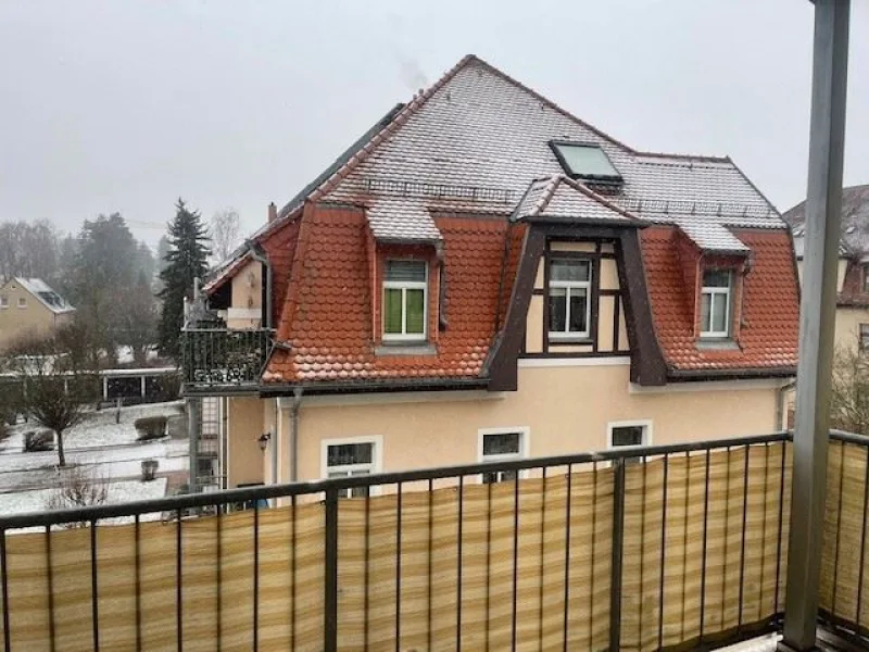 Blick vom Balkon Schlafzimmer