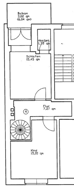 Grundriß 2.OG Maisonette