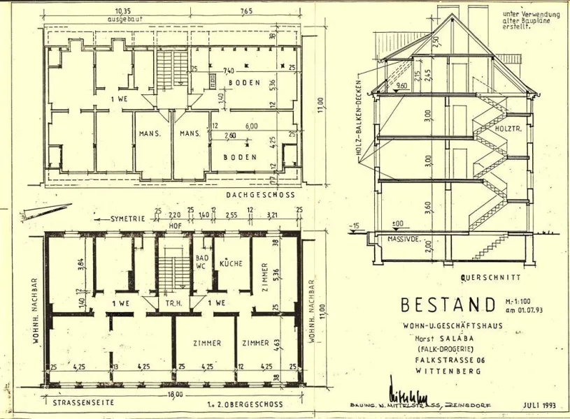 Grundriss 1. und 2. OG 