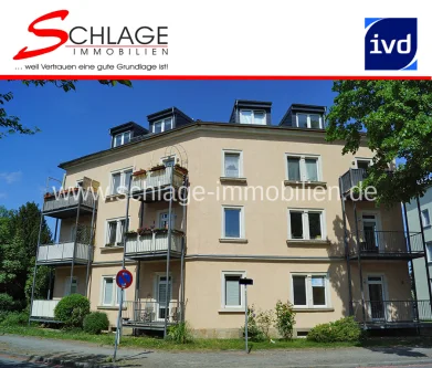 Hausansicht - Wohnung kaufen in Dresden - +++Dresden-Seidnitz+++2-Zimmer mit Balkon und Kfz-Stellplatz!