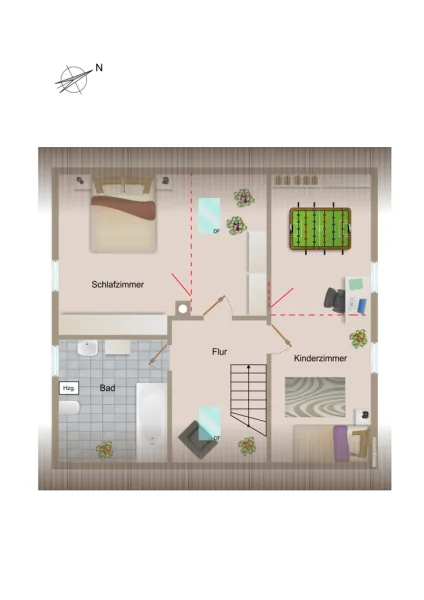 Möglicher Grundriss Obergeschoss