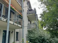 Balkon mit Blick ins Grüne