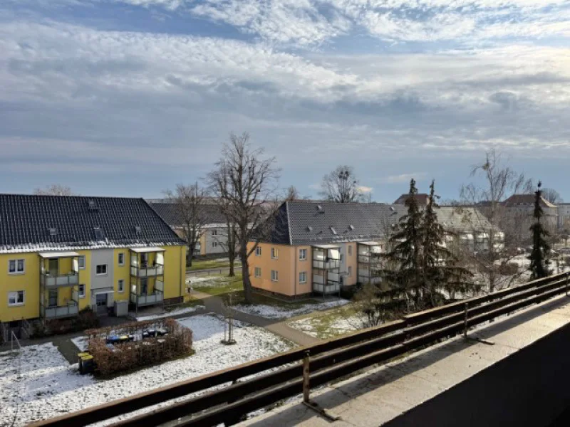 Blick vom Balkon - Wohnung kaufen in Wurzen - Balkonwohnung - Selbstnutzung oder Kapitalanlage?