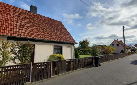  - Haus kaufen in Neukieritzsch - Doppelhaushälfte in Neukieritzsch mit großem Grundstück und Nebengelass zu verkaufen.