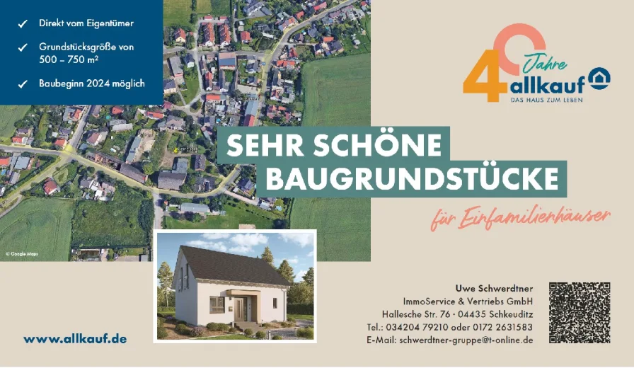 Grundstück - Grundstück kaufen in Kabelsketal - 7 Bauträgerfreie Grundstücke im Kabelsketal unweit von Halle/Saale
